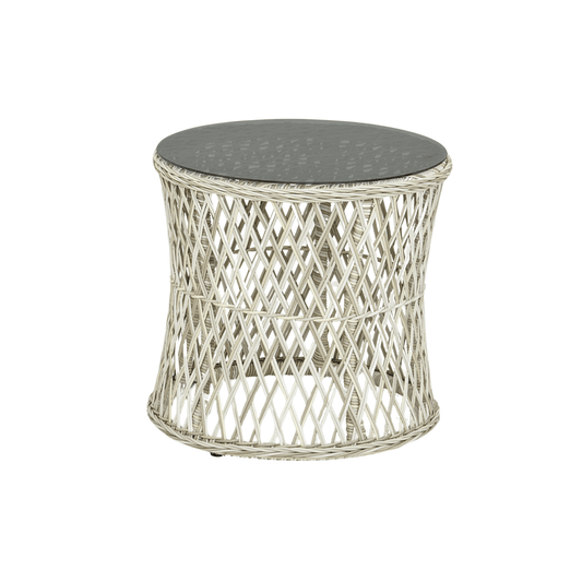 PISA Loungeset für Balkon | Polyrattan Sitzgruppe mit Glastisch | 2-Sitzer Gartenmöbel von Gowoll