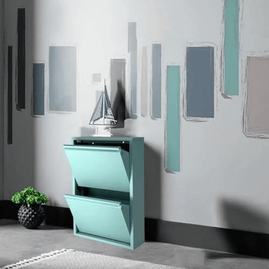 Gowoll Schuhschrank (2 Klappen Turkıs)