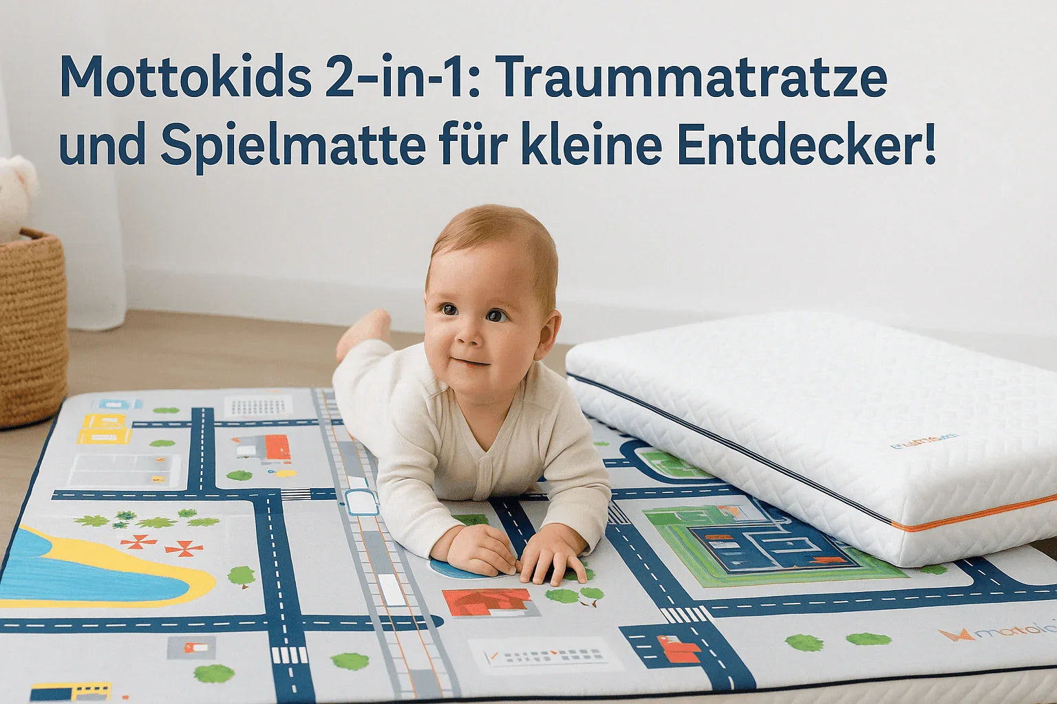 Mottokids 2-in-1: Traumhafte Matratze trifft auf kunterbunte Spielwelt!
