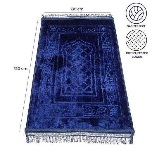 Hochwertiger Gebetsteppich – Rutschfest, Waschbar & Weich | Teppich für Männer, Frauen & Kinder