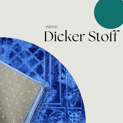 Hochwertiger Gebetsteppich – Rutschfest, Waschbar & Weich | Teppich für Männer, Frauen & Kinder