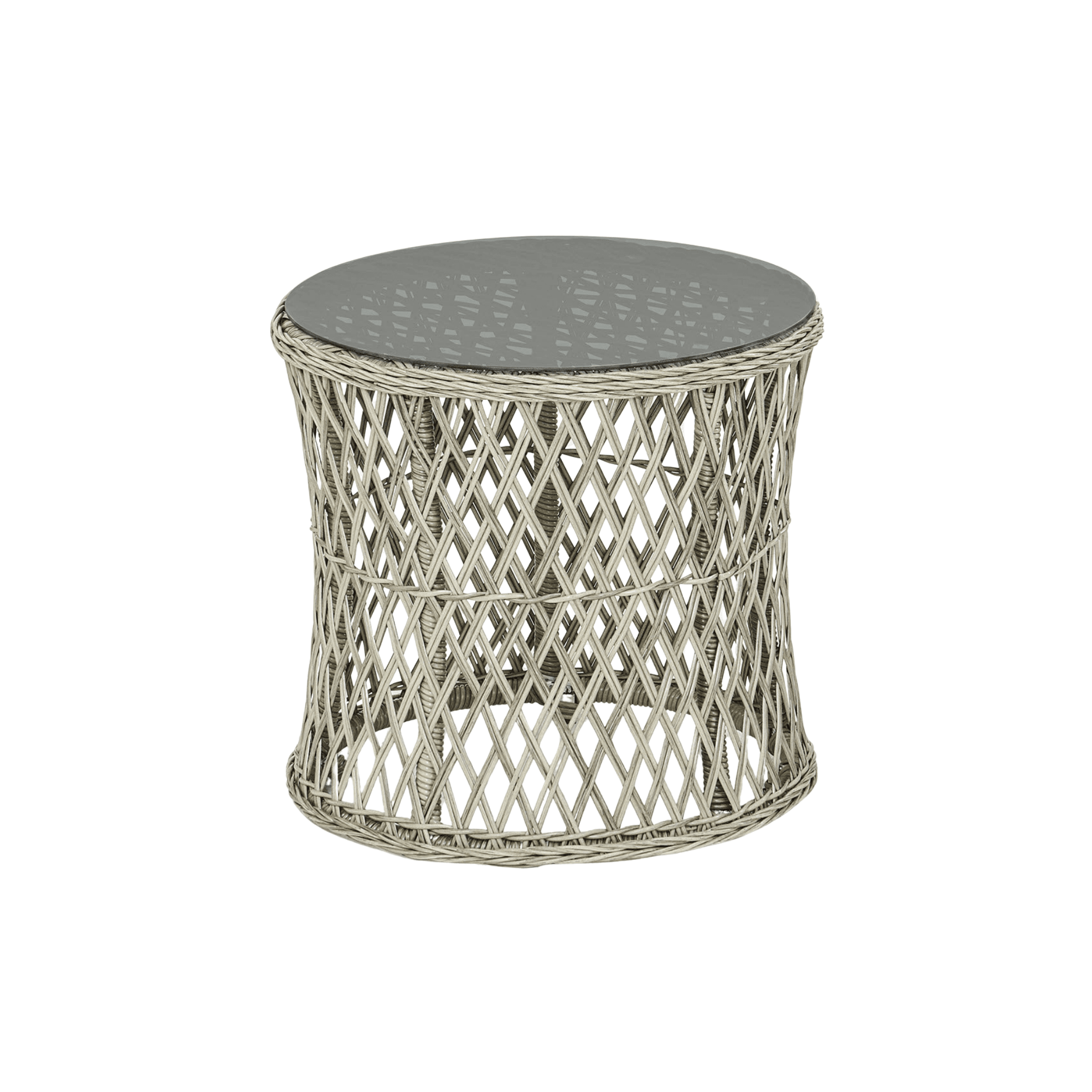 PISA Loungeset für Balkon | Polyrattan Sitzgruppe mit Glastisch | 2-Sitzer Gartenmöbel von Gowoll