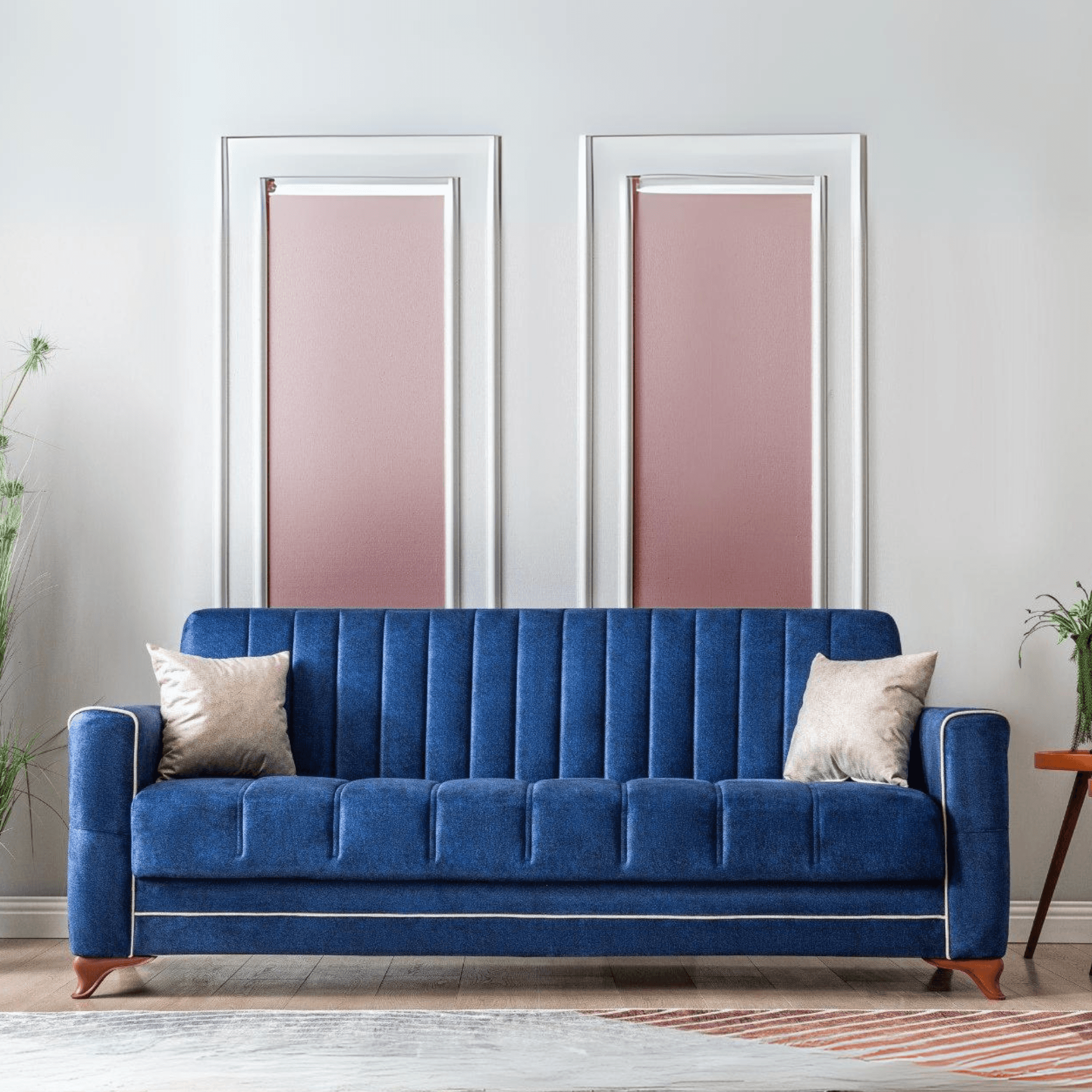 Gowoll 3-Sitzer Schlafsofa mit Schlaffunktion & Stauraum – Modell Perle