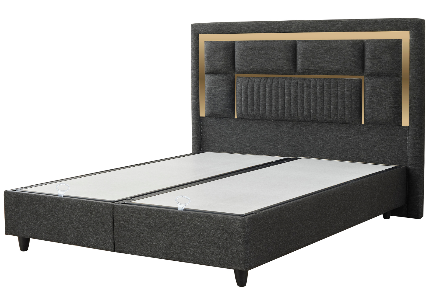 BSS MILANO Boxspringbett Set | Matratze H3 | Box und Kopfteil