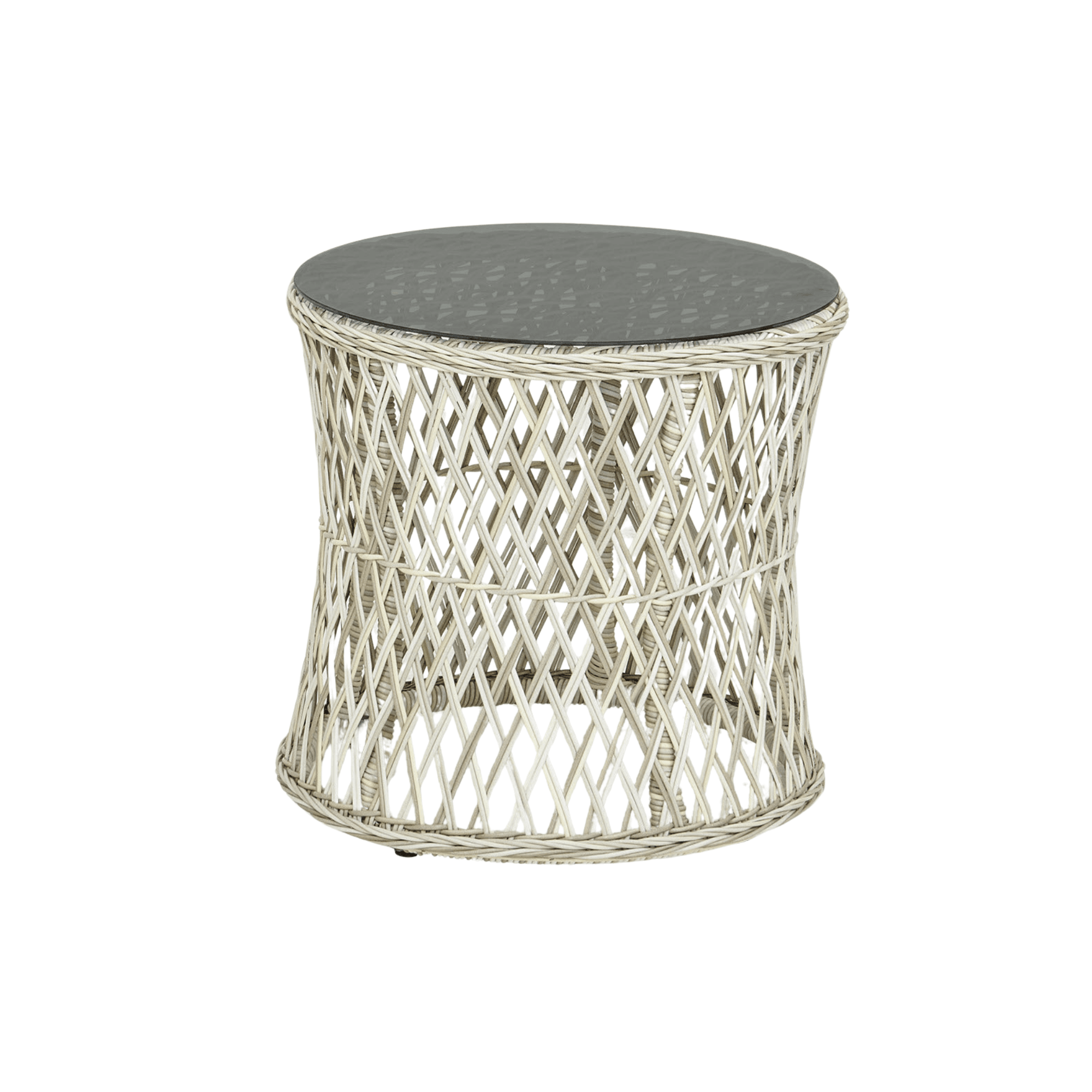 PISA Loungeset für Balkon | Polyrattan Sitzgruppe mit Glastisch | 2-Sitzer Gartenmöbel von Gowoll