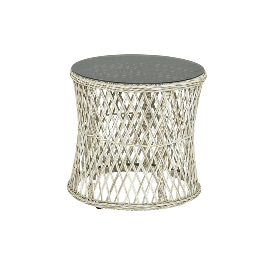 PISA Loungeset für Balkon | Polyrattan Sitzgruppe mit Glastisch | 2-Sitzer Gartenmöbel von Gowoll