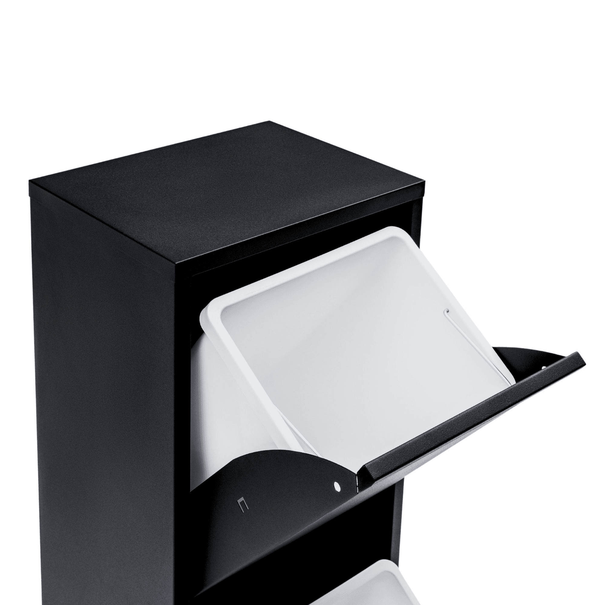 Gowoll Mülltrennsystem Mülltrennsystem 2-3-4 Fach Mülleimer Küche aus Metall Fleckenfest Wandmontage