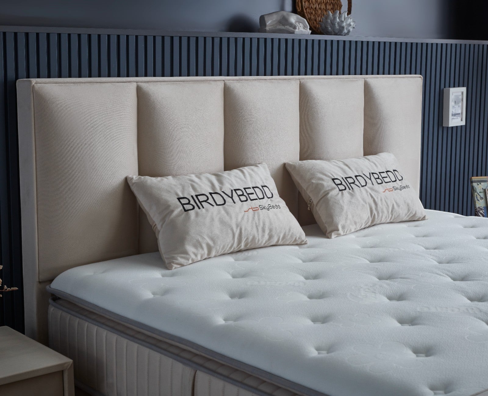 BSS BIRDYBEDD Boxspringbett Set | Matratze H3 | Box und Kopfteil