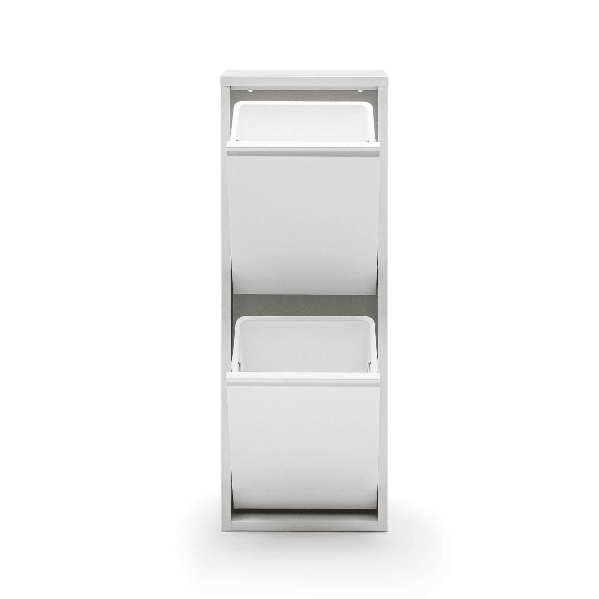 Gowoll Mülltrennsystem Mülltrennsystem 2-3-4 Fach Mülleimer Küche aus Metall Fleckenfest Wandmontage