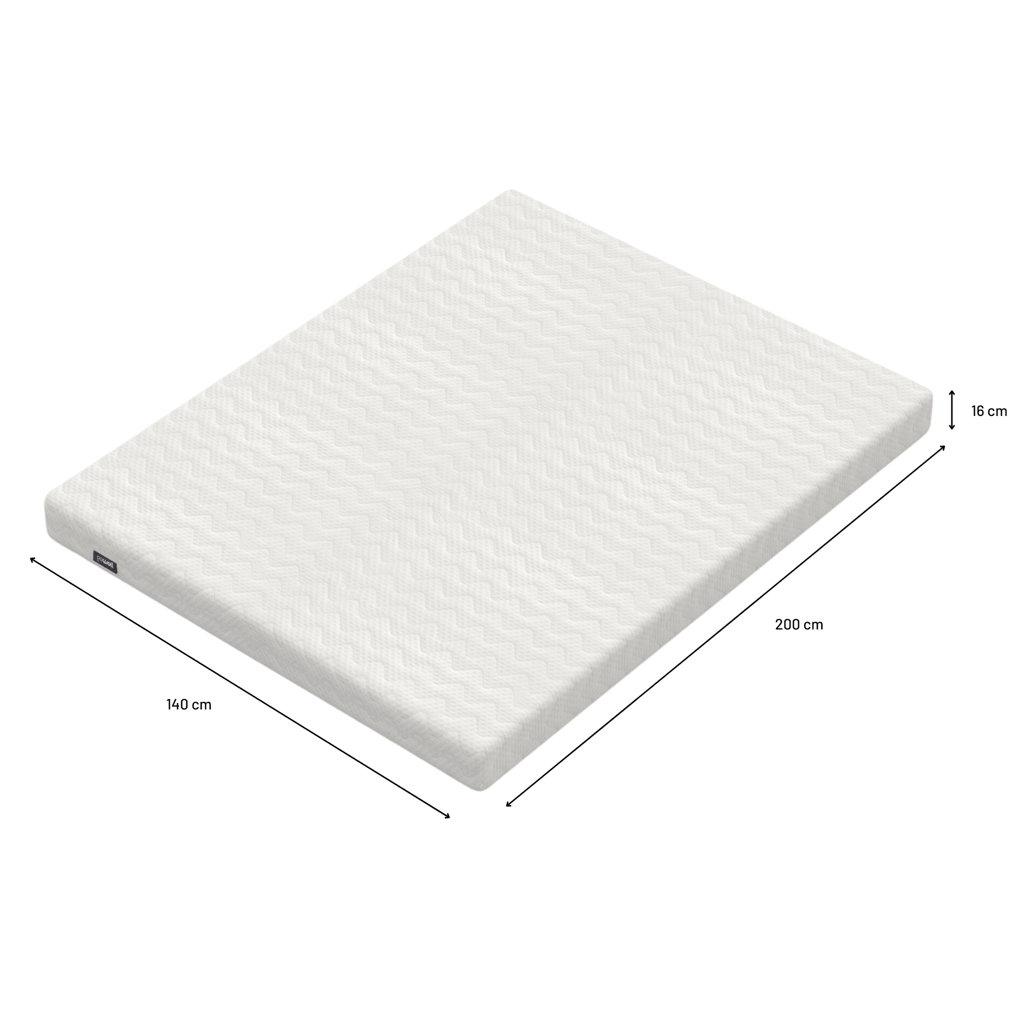 Gowoll Duo Comfort | 7-Zonen Kaltschaum Wendematratze H3 | Atmungsaktiv & Allergenfrei mit Aloe Vera Bezug