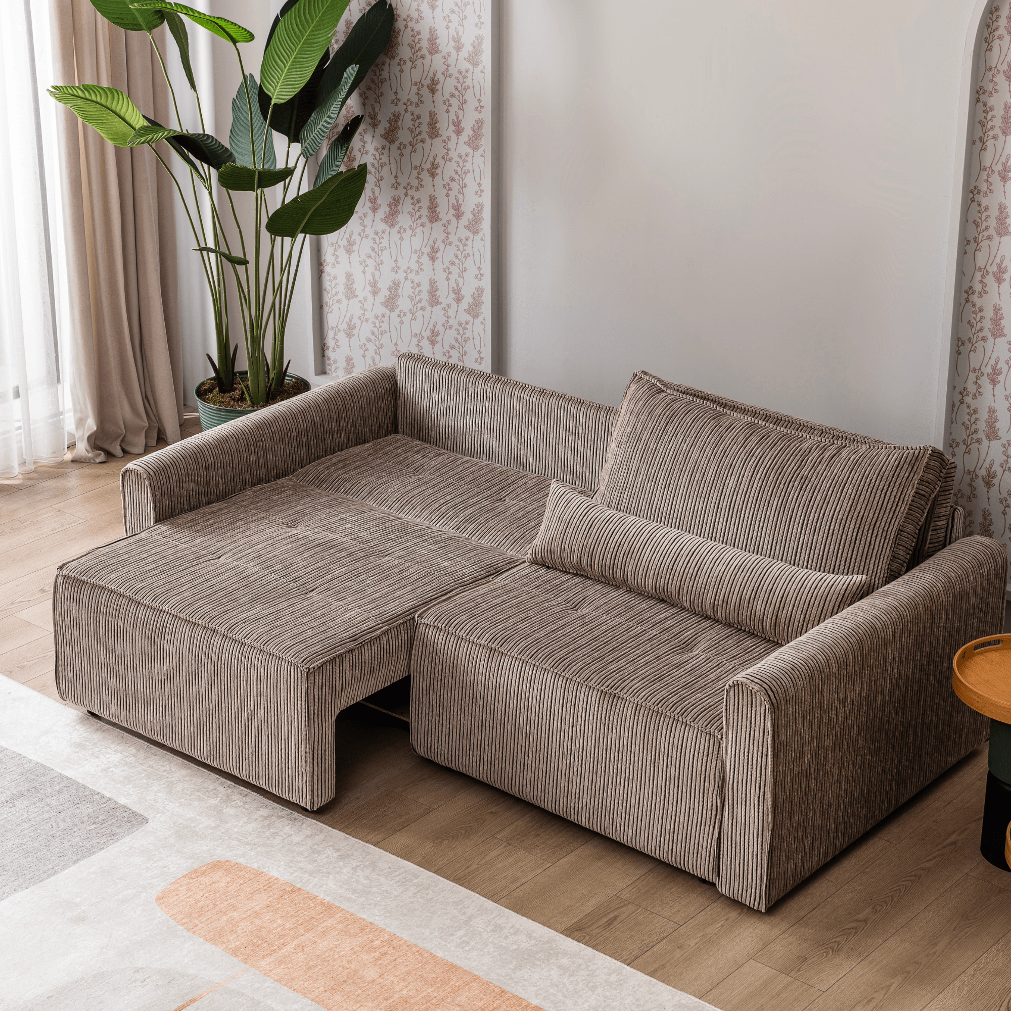 Benissa Schlafsofa 3 Sitzer mit Stauraum & Schlaffunktion | Ecksofa & Heimkino-Sofa, verstellbare Rückenlehne