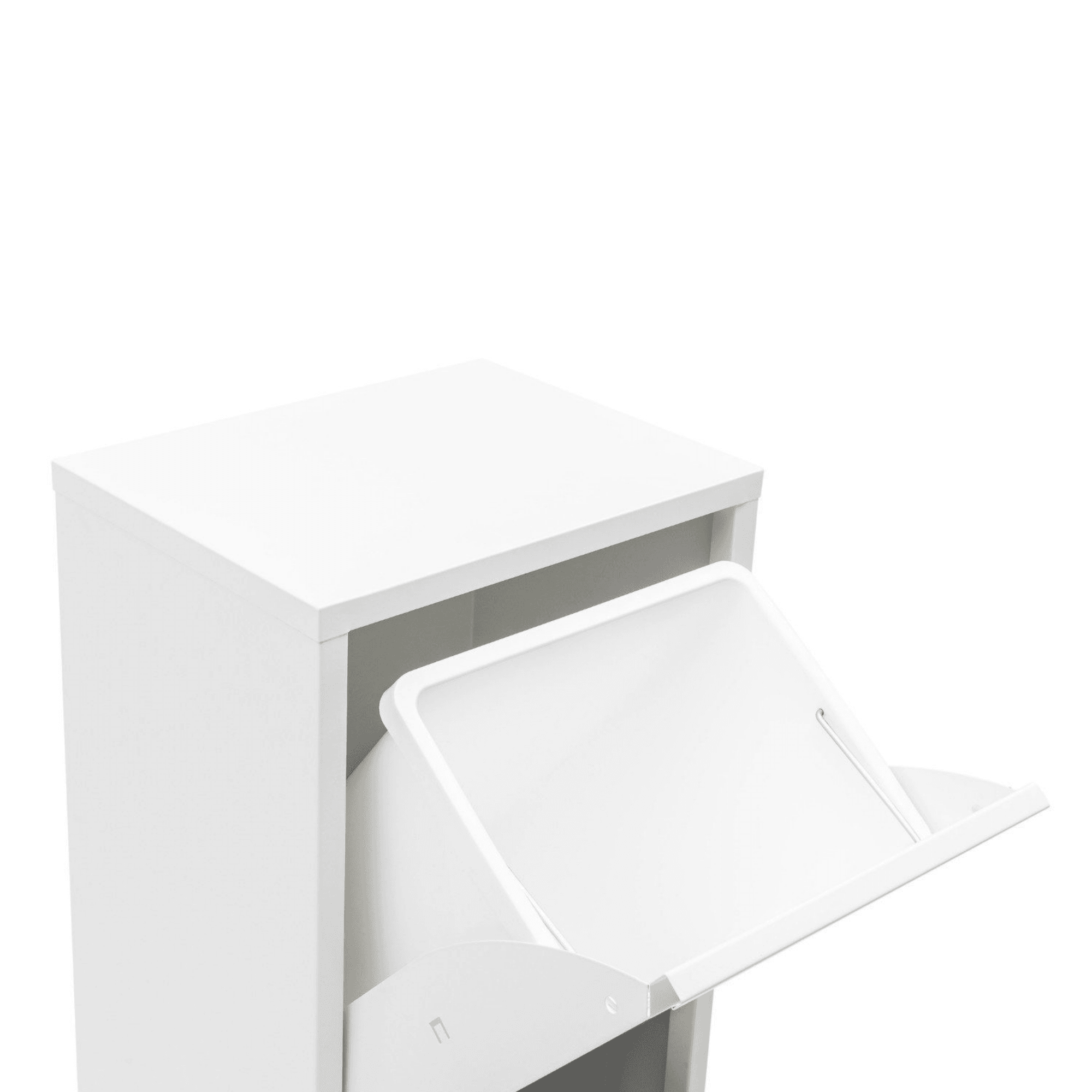 Gowoll Mülltrennsystem Mülltrennsystem 2-3-4 Fach Mülleimer Küche aus Metall Fleckenfest Wandmontage