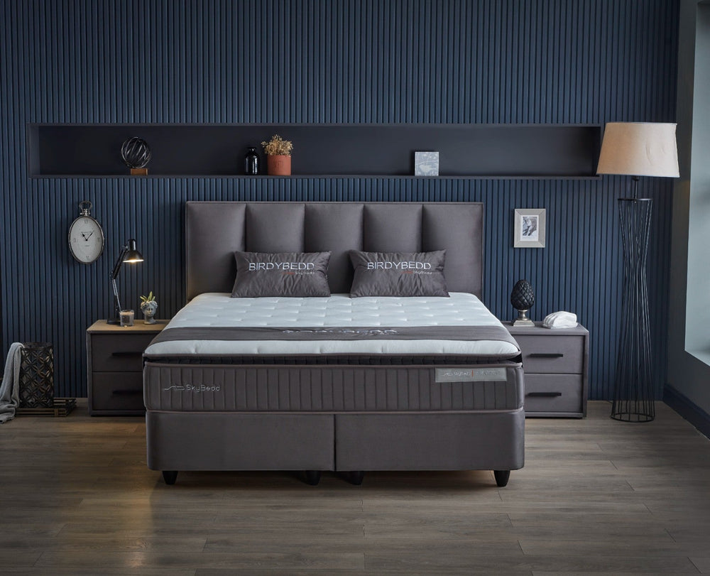 BSS BIRDYBEDD Boxspringbett Set | Matratze H3 | Box und Kopfteil