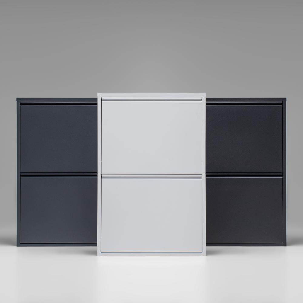 Gowoll Mülltrennsystem Mülltrennsystem 2-3-4 Fach Mülleimer Küche aus Metall Fleckenfest Wandmontage