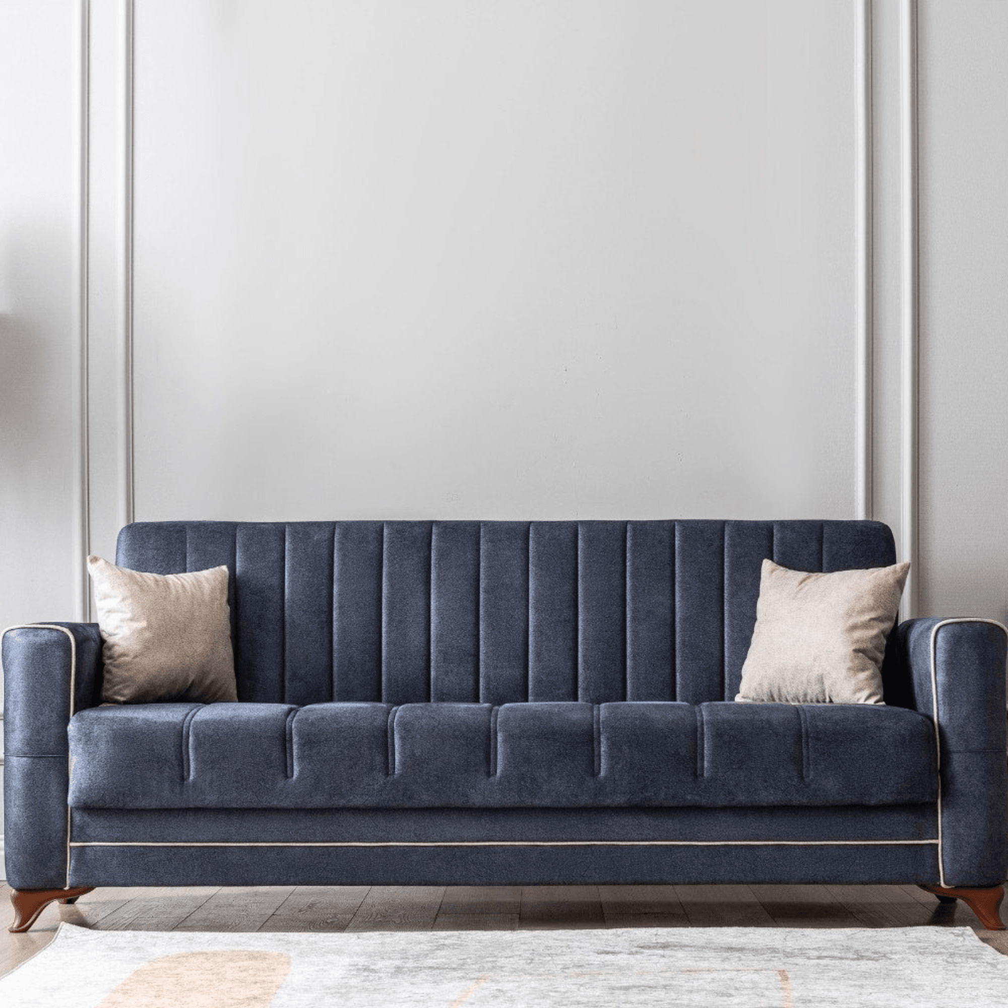 Gowoll 3-Sitzer Schlafsofa mit Schlaffunktion & Stauraum – Modell Perle