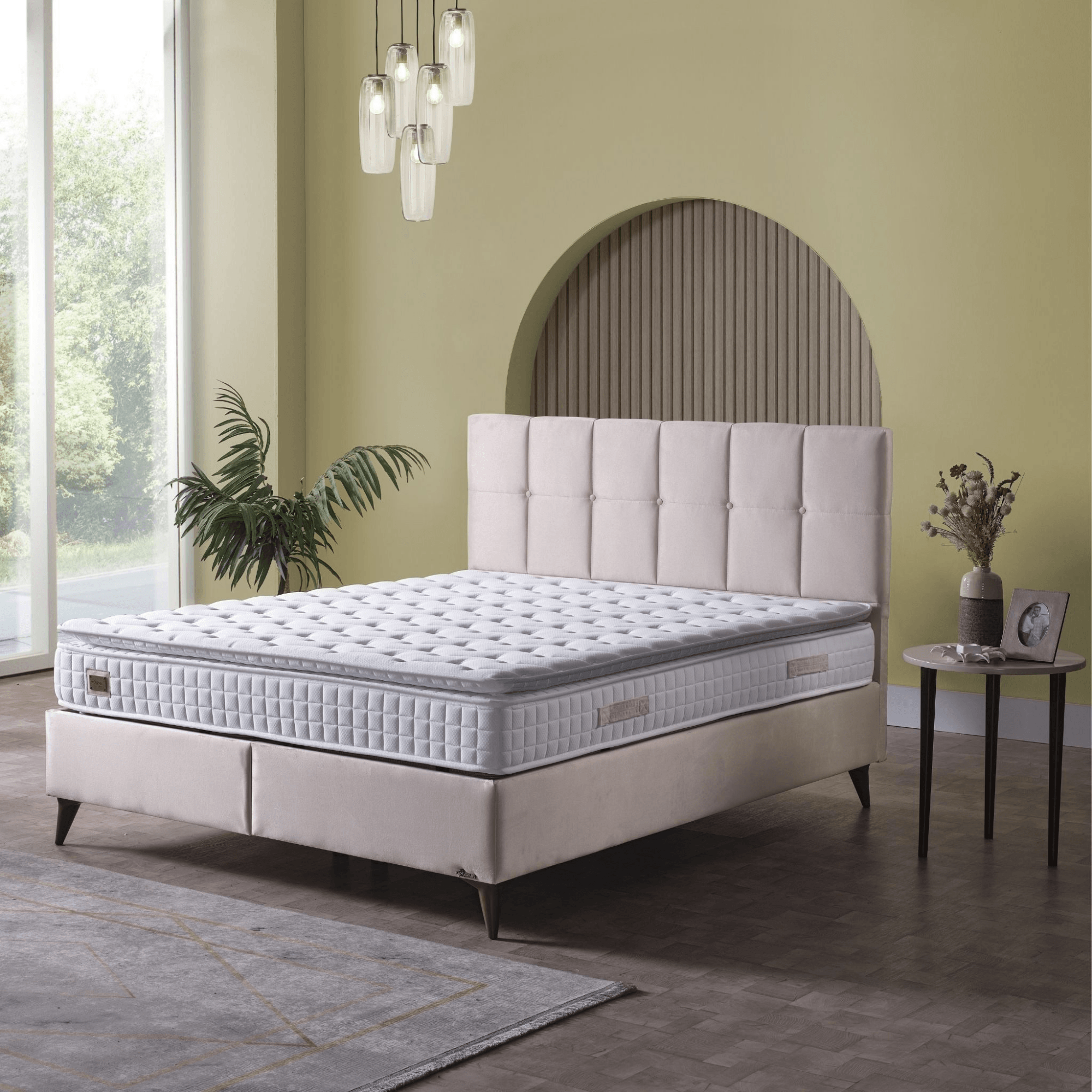 Armis Maxsleep Boxspringbett 160x200 Matratze H4 Topper
