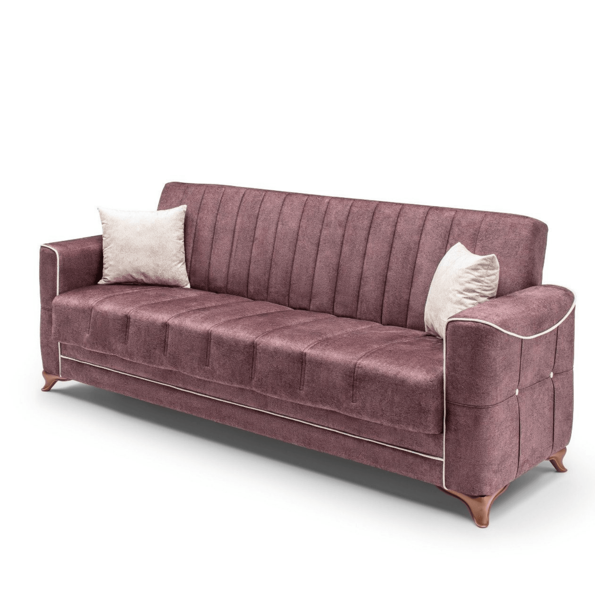 Gowoll 3-Sitzer Schlafsofa mit Schlaffunktion & Stauraum – Modell Perle