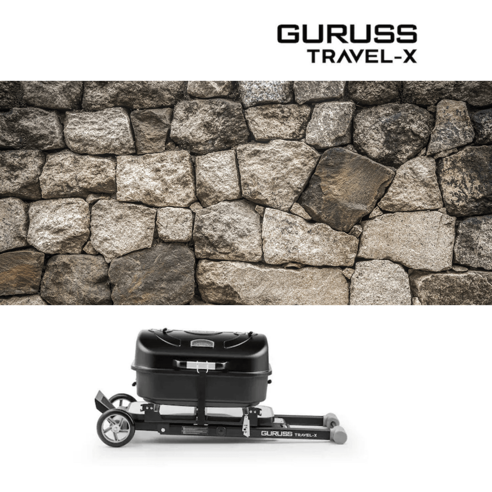 Guruss Travel-X Holzgrill Mobilgrill mit Grillrost