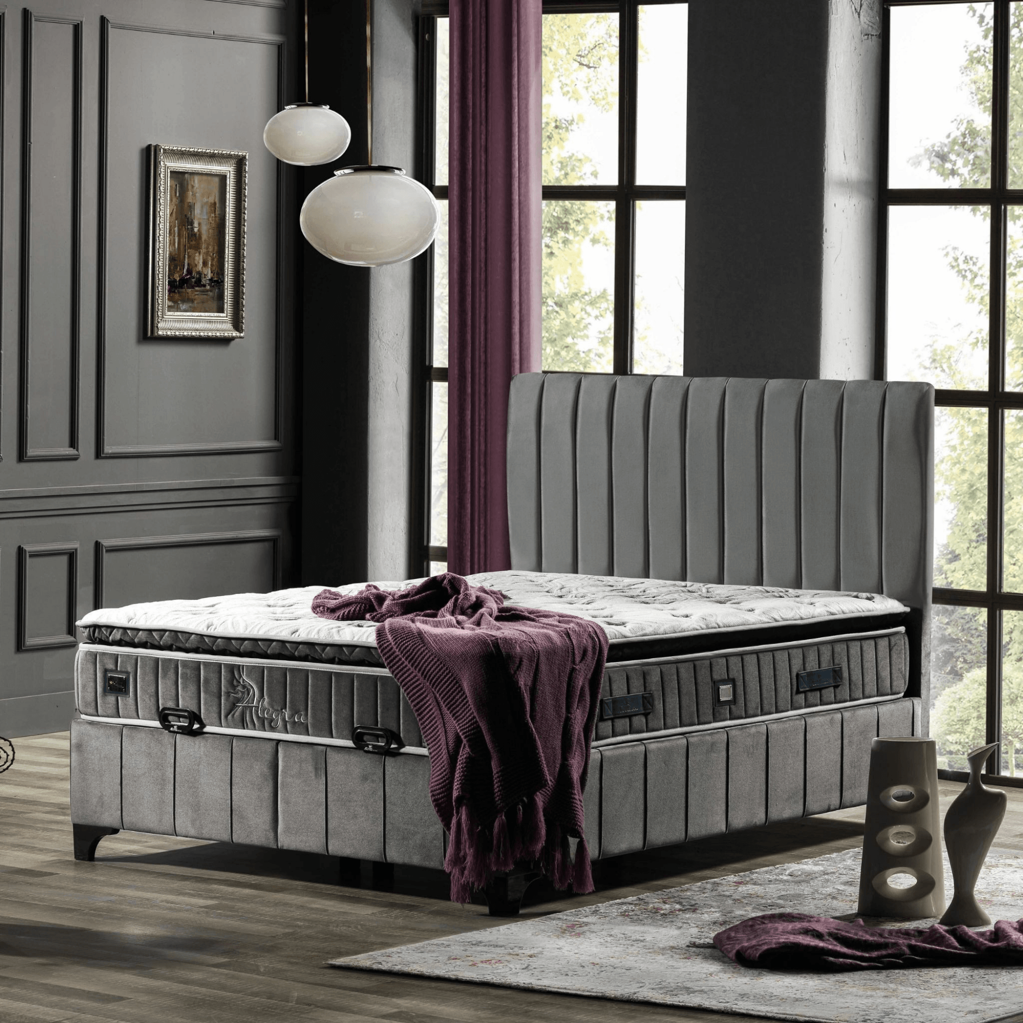 Armis Alegra Boxspringbett 160x200 Matratze mit Topper