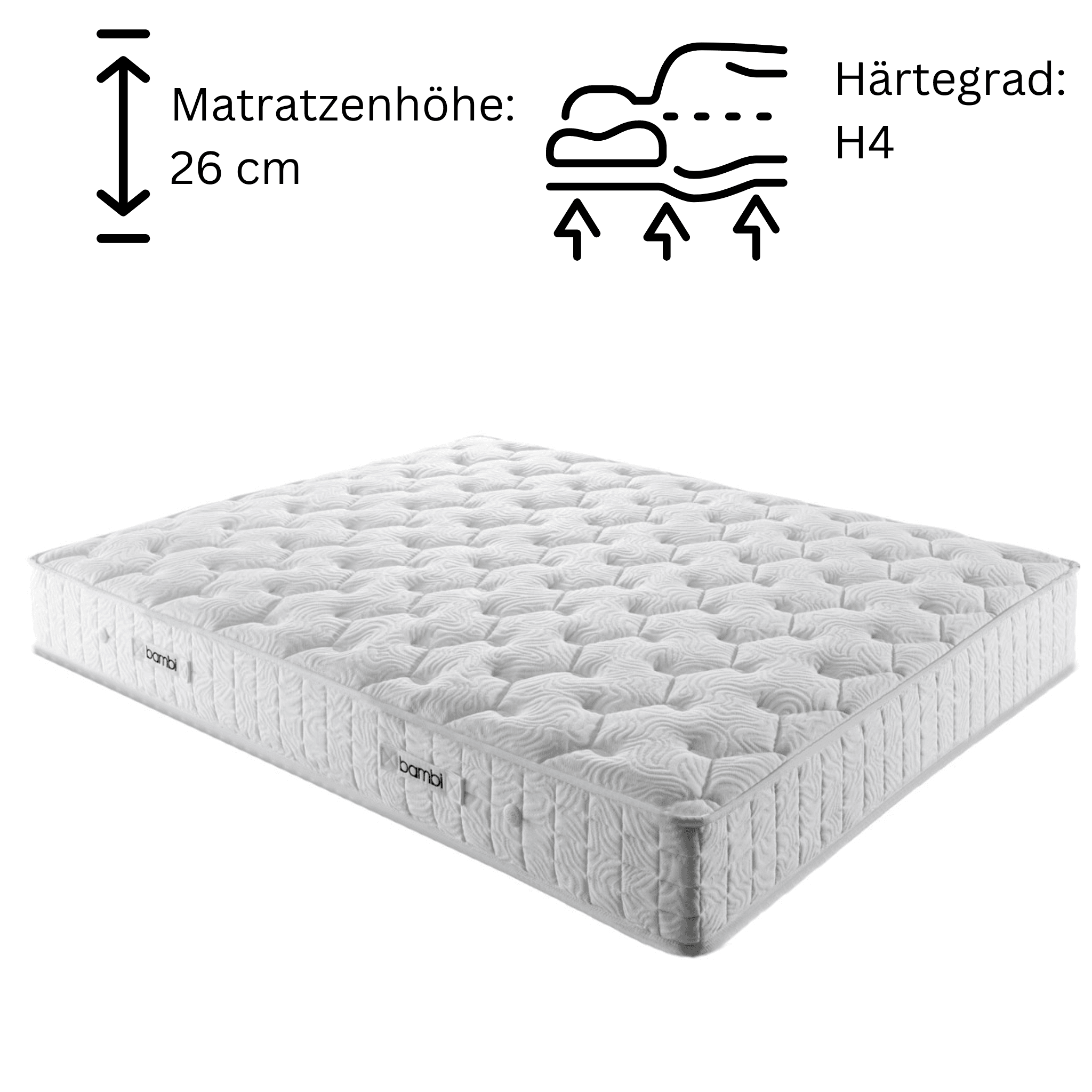 Bambi Golden Prime Boxspringbett Schlafzimmer Set