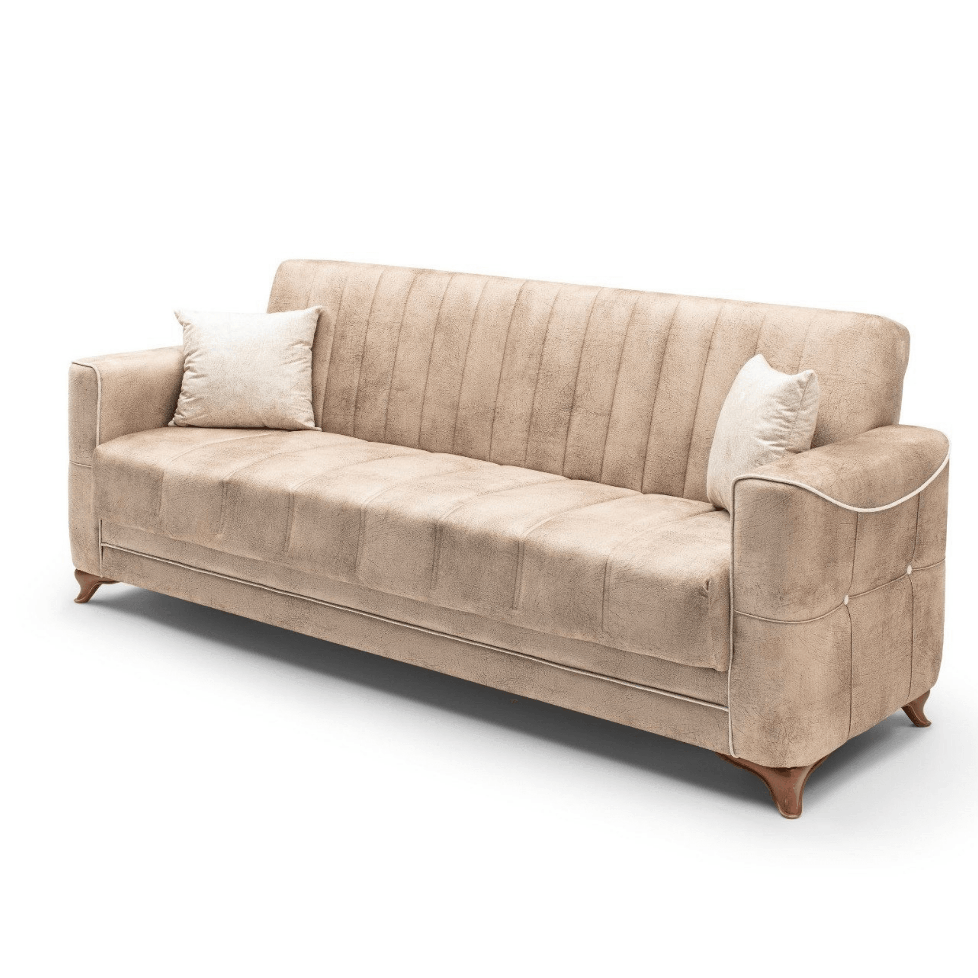 Gowoll 3-Sitzer Schlafsofa mit Schlaffunktion & Stauraum – Modell Perle