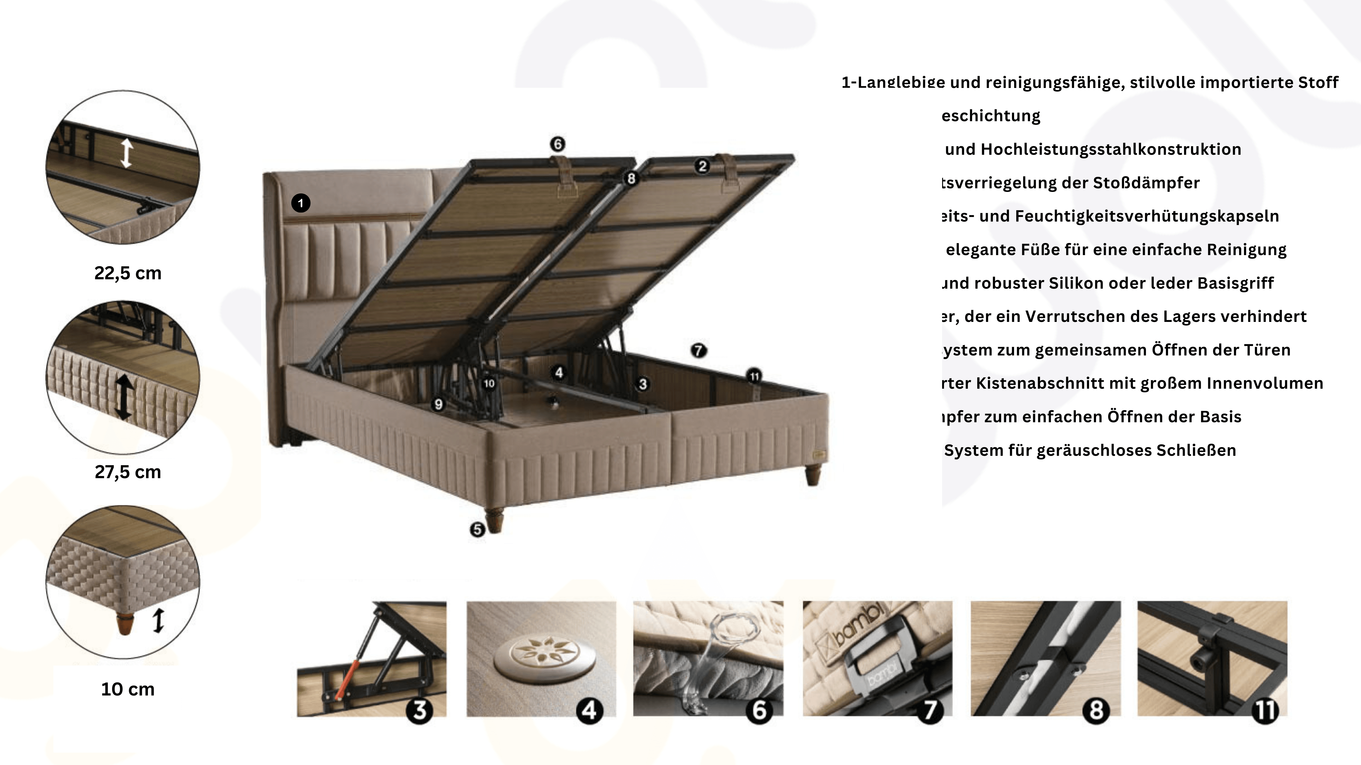 Bambi Biosalt Boxspringbett Salt Therapy Set