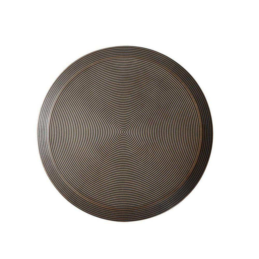 Gowoll Couchtisch Rund Kaffeetisch 2er Set Dunkelbraun