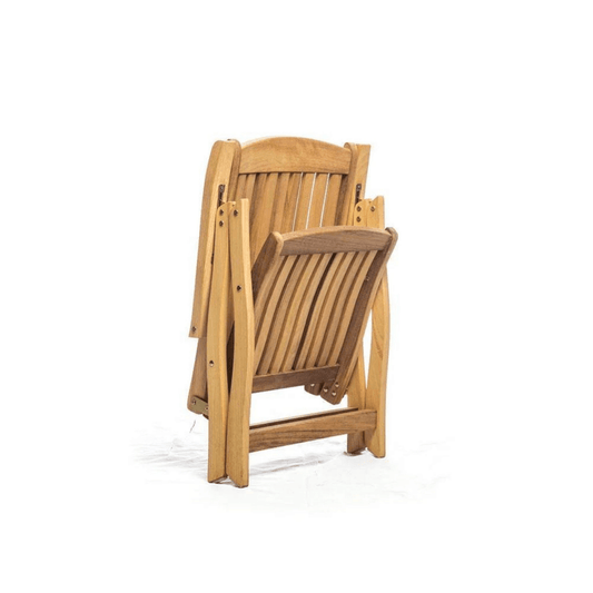 Holzstuhl Chair aus Iroko Massivholz mit Klappbar