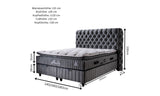 BSS FLUFFY Boxspringbett Set | Matratze H3 | Box und Kopfteil