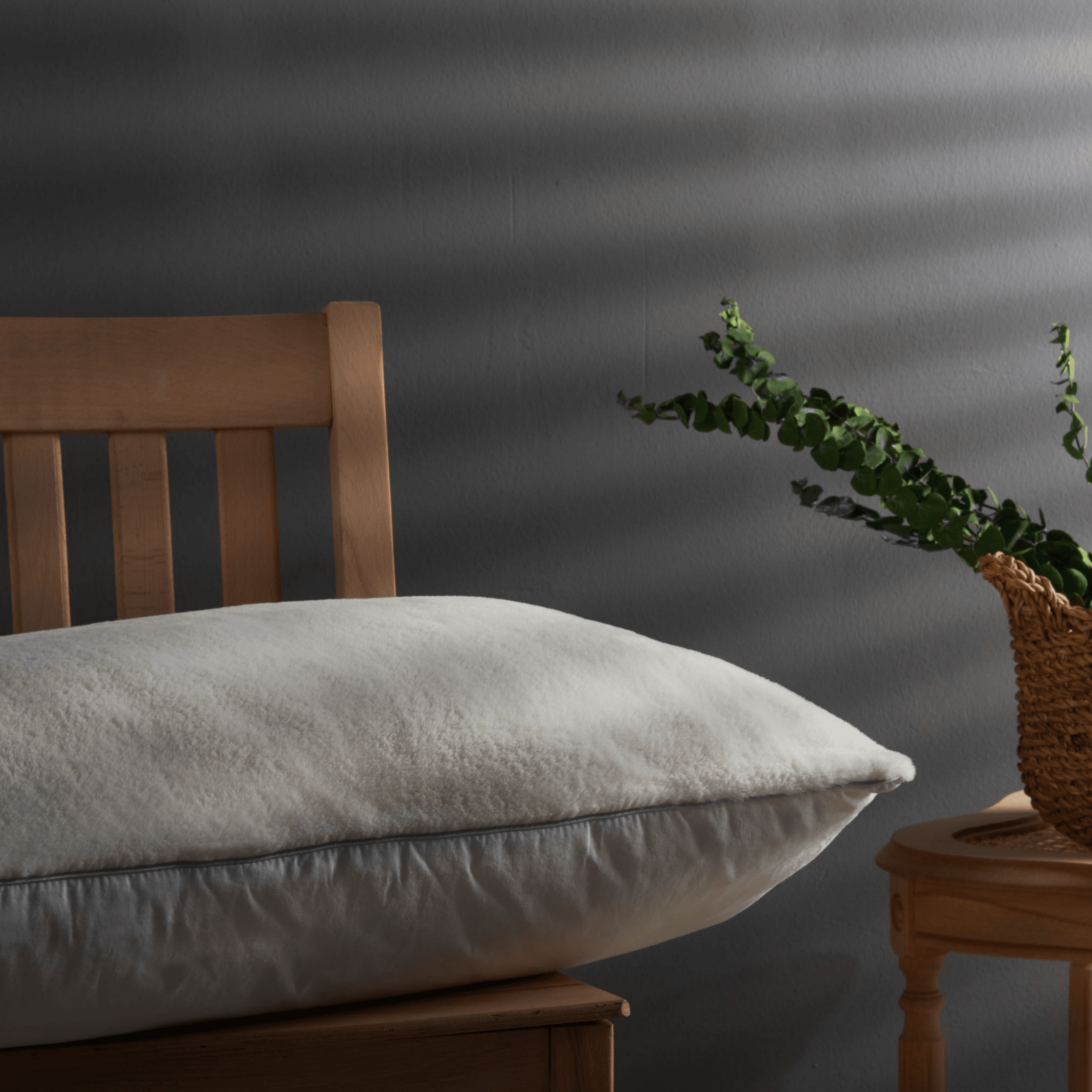 Gowoll Kaninchenfell kopfKissen | 50x70 Silikonfüllung Kissen