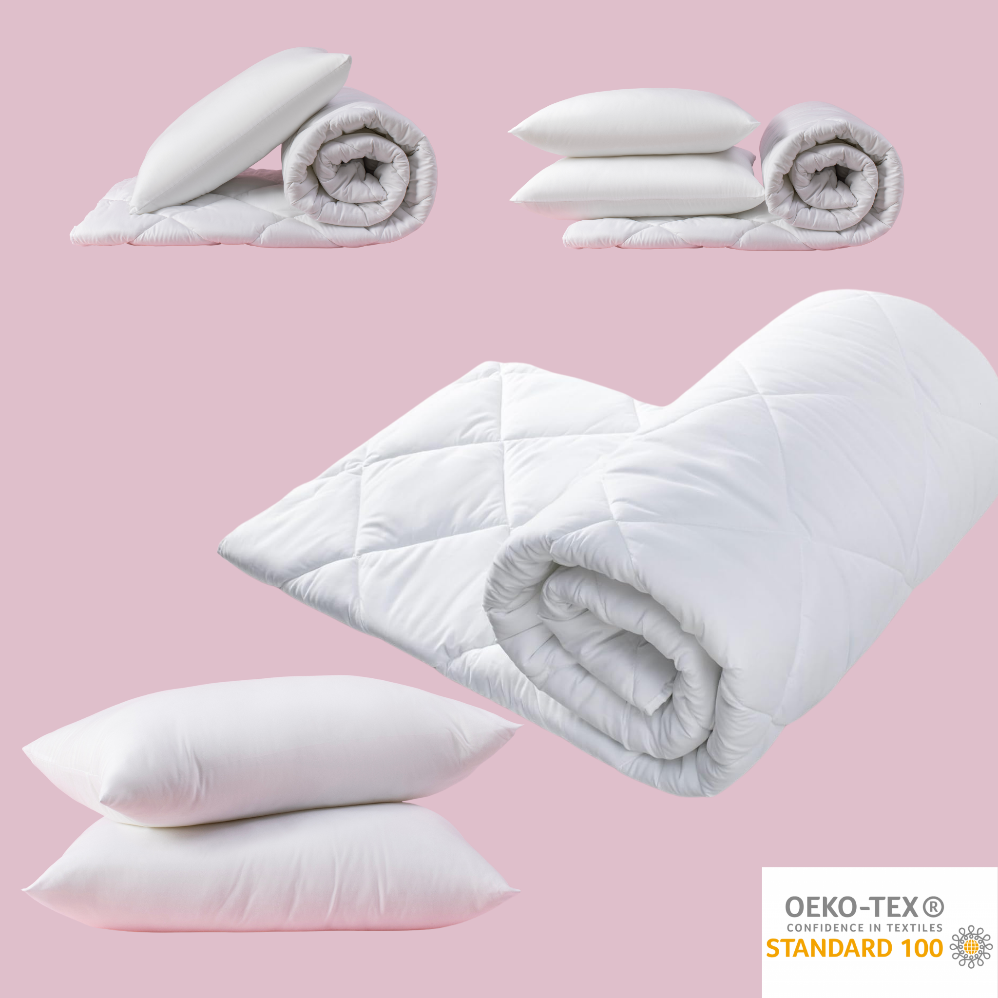 Bett-Set Ganzjahresdecke + Kissen Bettwäsche Warme Bettdecke Set