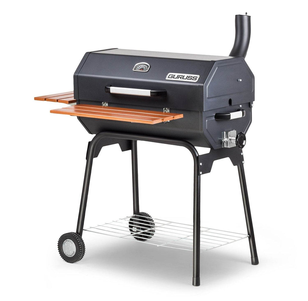 XXL Holzkohlegrill mit Deckel & Temperaturanzeige | Guruss CG075 Grillwagen