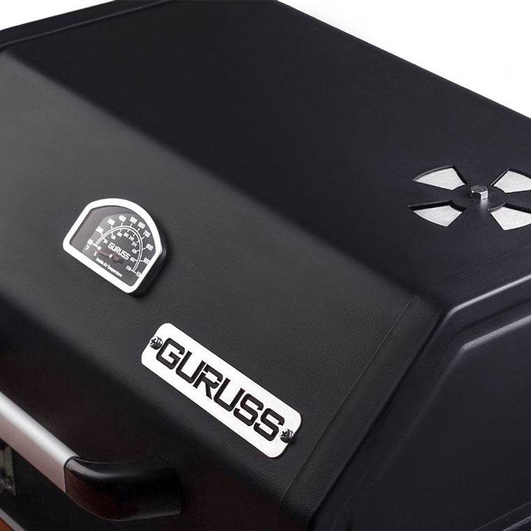 XXL Holzkohlegrill mit Deckel & Temperaturanzeige | Guruss CG075 Grillwagen