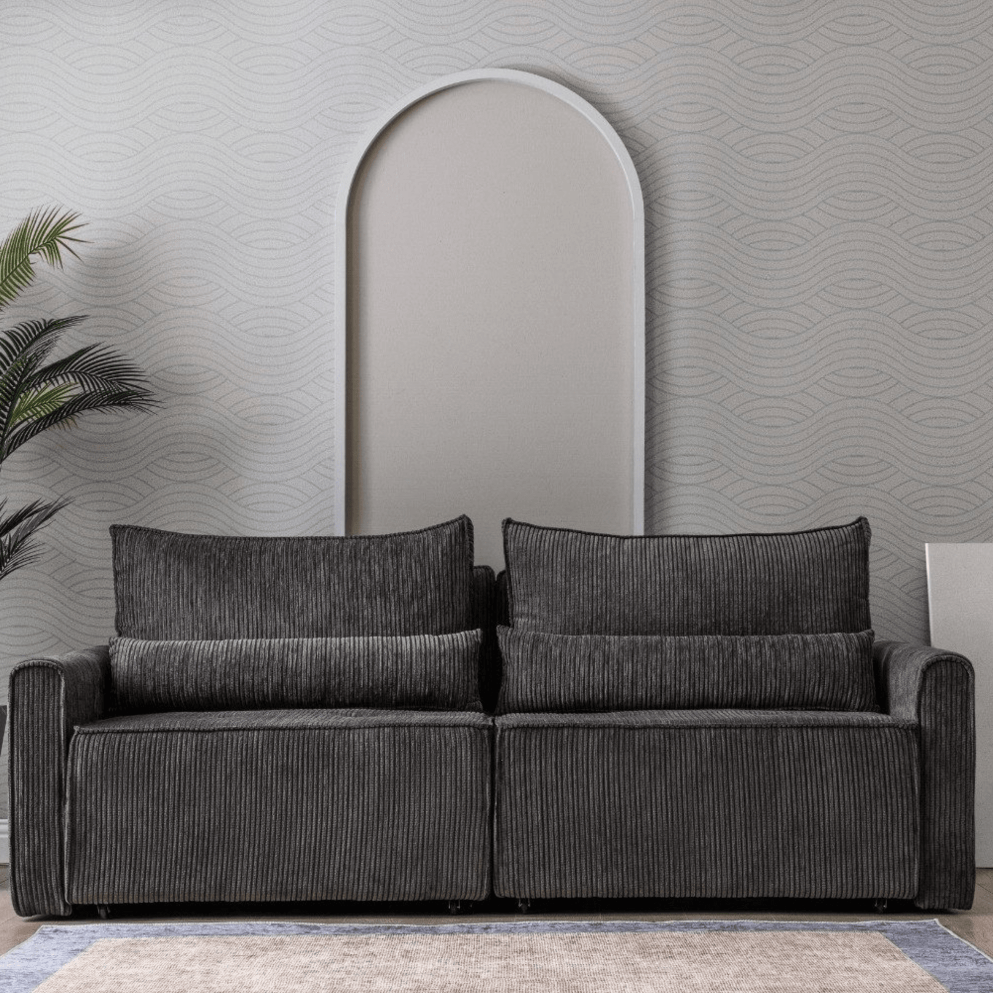 Benissa Schlafsofa 3 Sitzer mit Stauraum & Schlaffunktion | Ecksofa & Heimkino-Sofa, verstellbare Rückenlehne