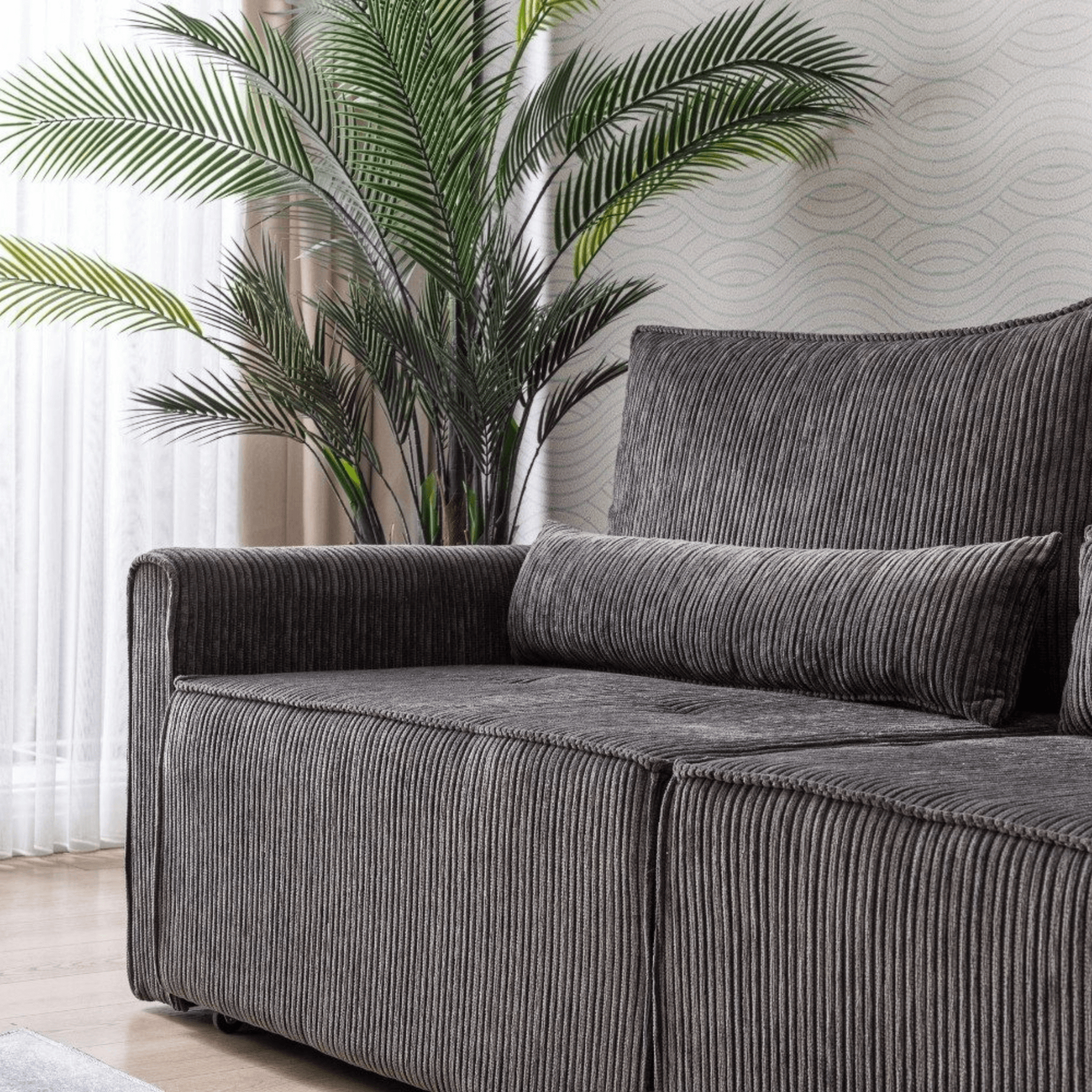 Benissa Schlafsofa 3 Sitzer mit Stauraum & Schlaffunktion | Ecksofa & Heimkino-Sofa, verstellbare Rückenlehne