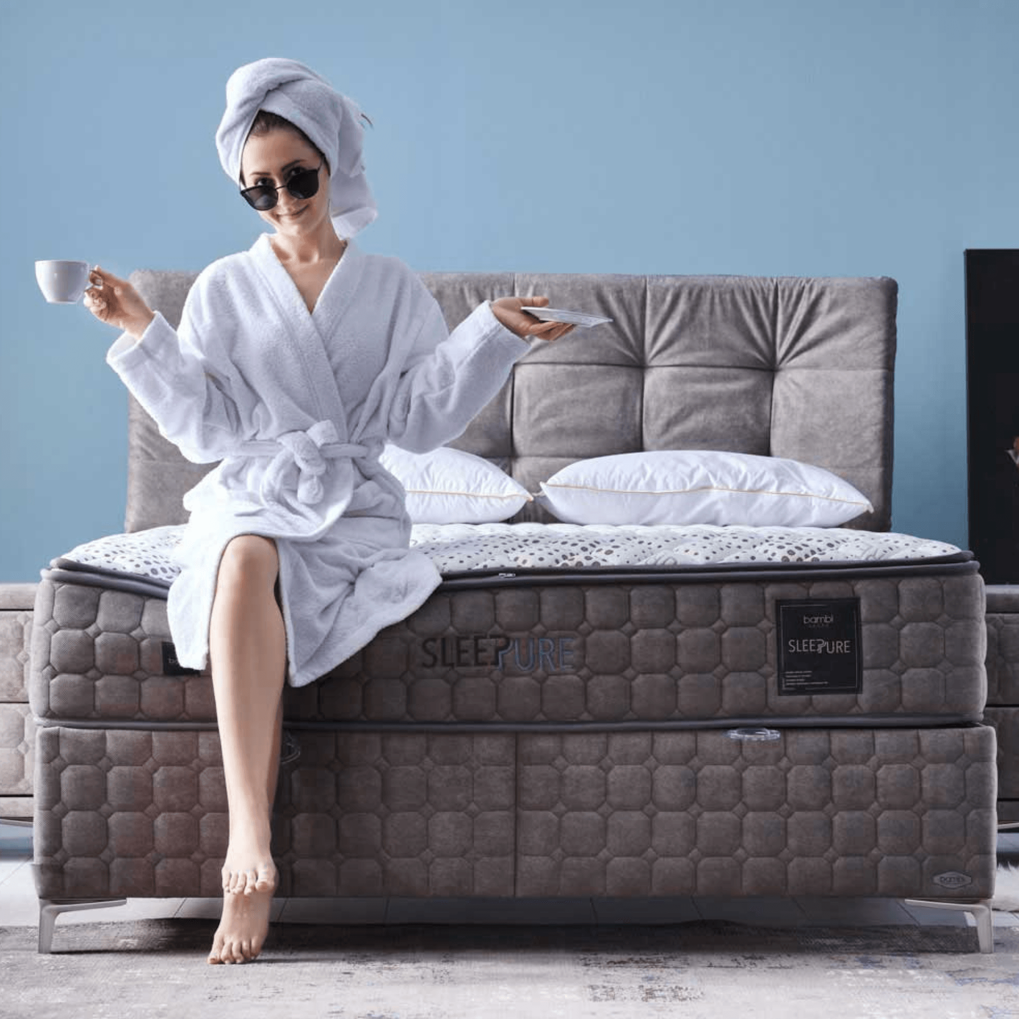 Bambi Sleeppure 8 Schichten Höhe 31 cm Matratze 90x200 - 180x200 Reißverschluss