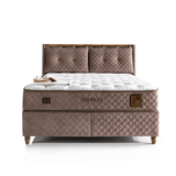 Bamboo Sleep Boxspringbett Set Schlafzimmer Set mit 7 Schichten Höhe 30 cm Matratze