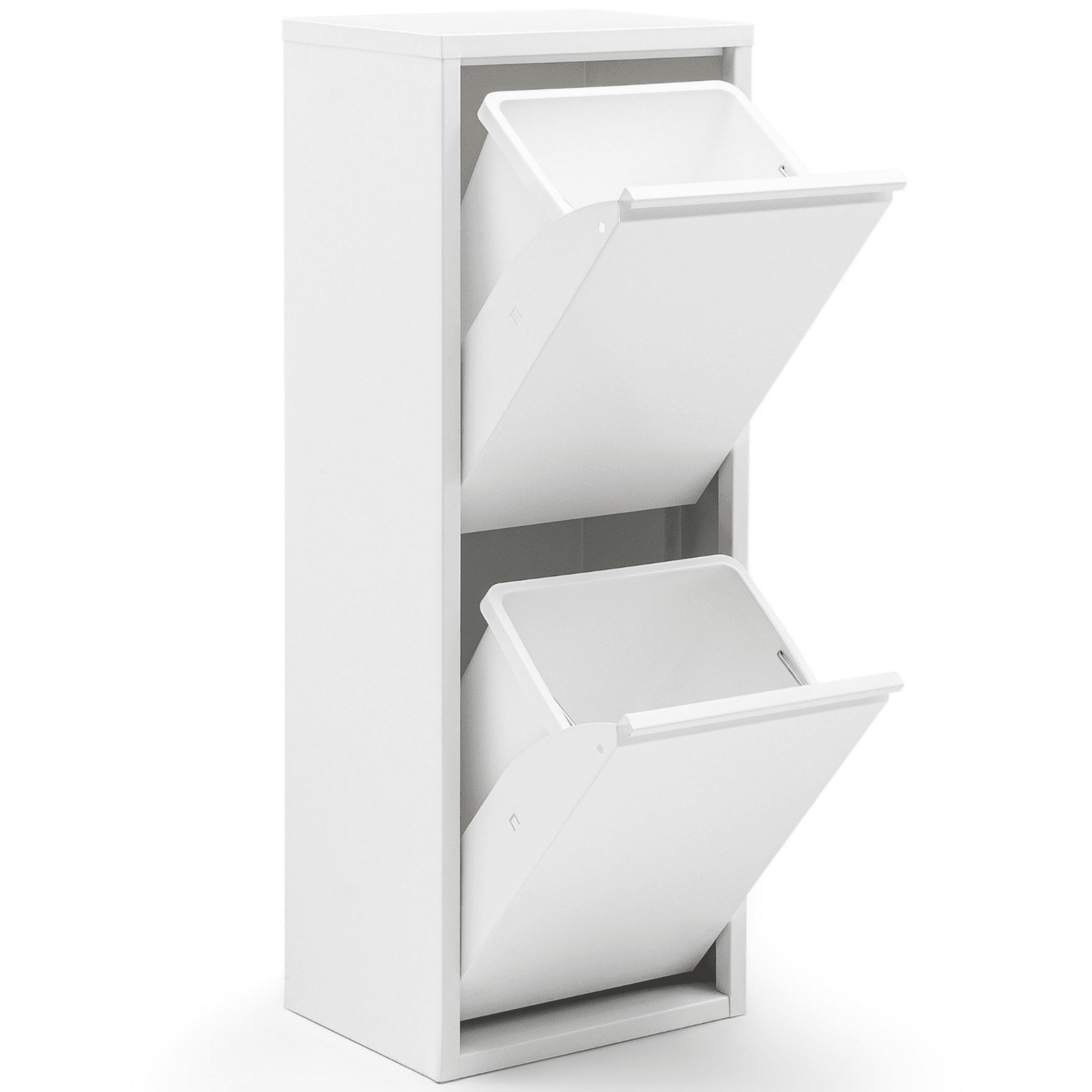 Gowoll Mülltrennsystem Mülltrennsystem 2-3-4 Fach Mülleimer Küche aus Metall Fleckenfest Wandmontage