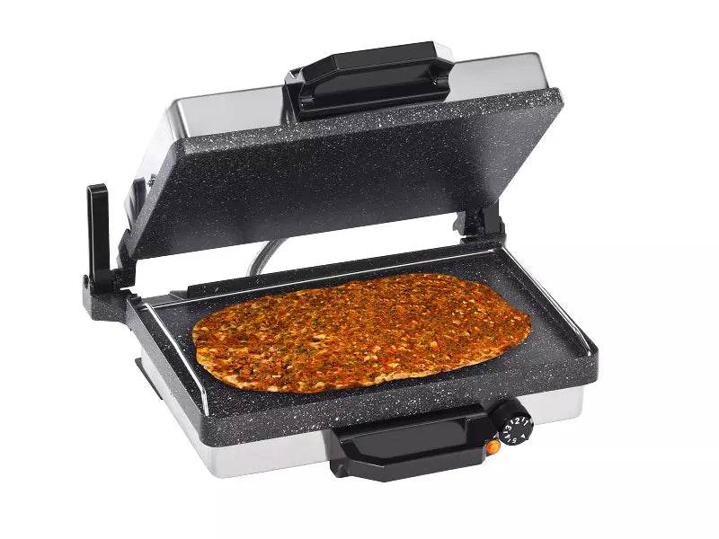 3-in-1 Kontaktgrill mit Granit-Beschichtung – Elektrogrill für fettfreies Grillen