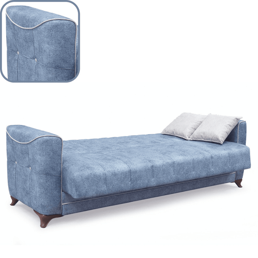 Gowoll 3-Sitzer Schlafsofa mit Schlaffunktion & Stauraum – Modell Perle