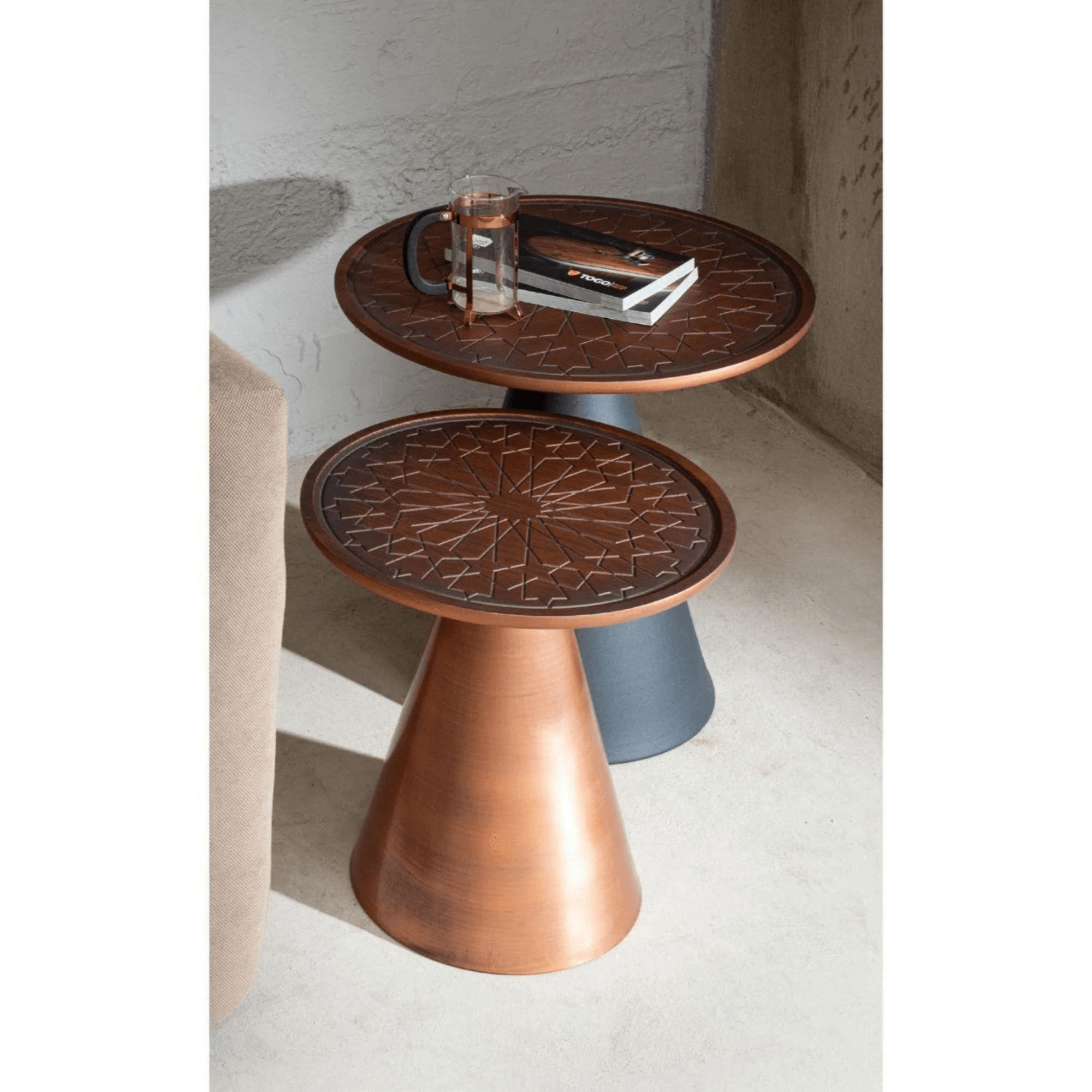 Beistelltisch Star 2er Set | Moderner Couchtisch mit ergonomischem Design & leichter Montage