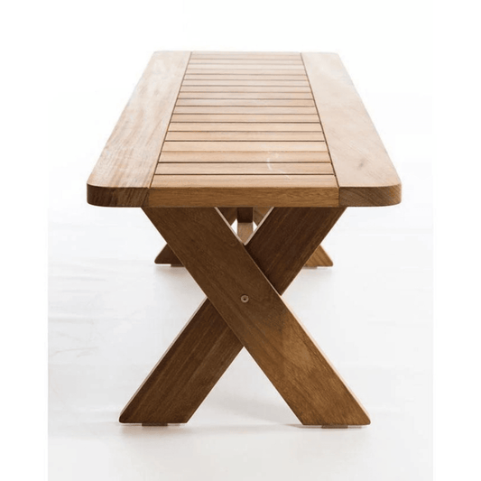 Gartenbank Iroko Holzbank Küche Lounge Bank Holzstuhl Focus