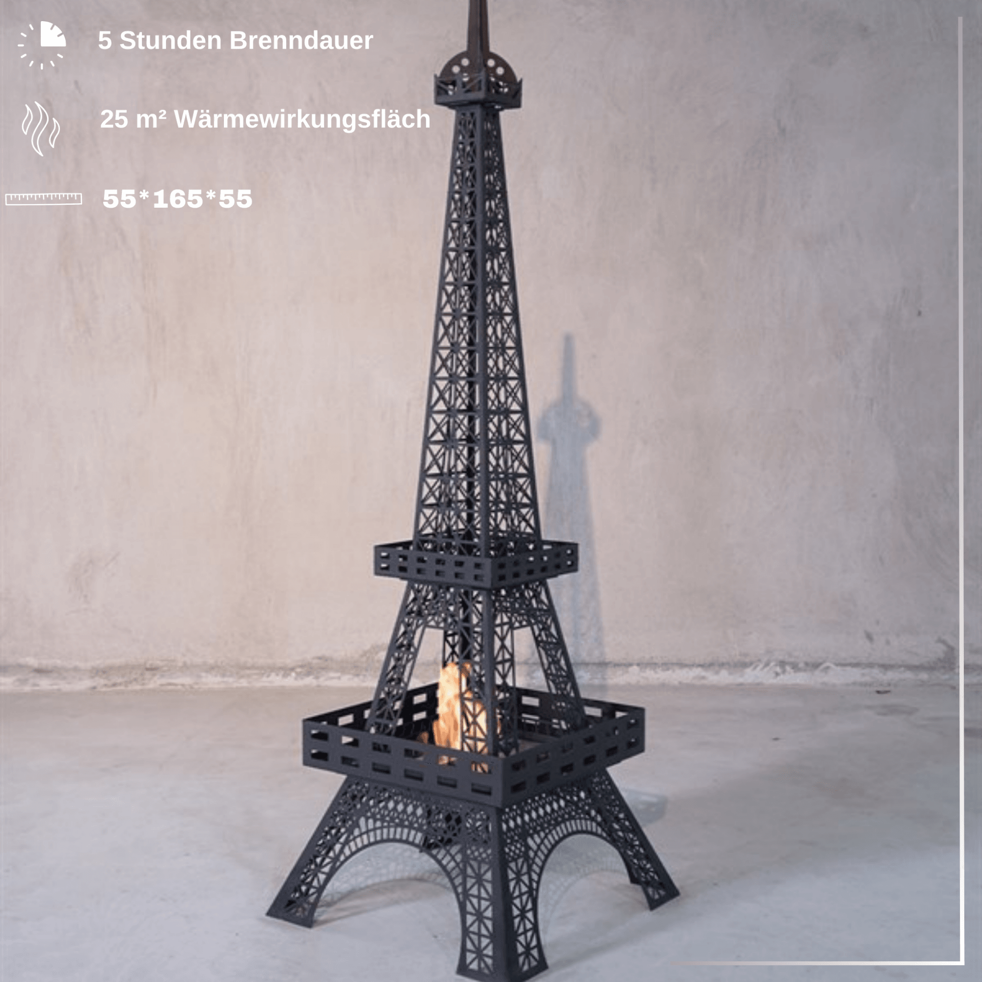 Korflame Eifelturm Tischkamin