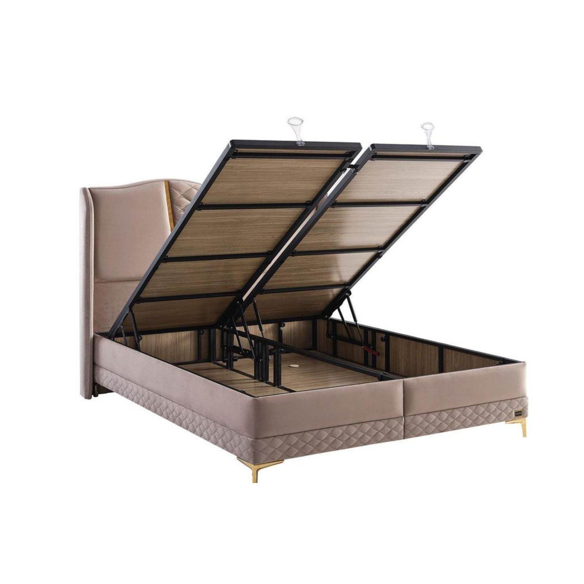 Bambi Luxia Boxspringbett H4 Komfort-Pad & Taschenfederkern