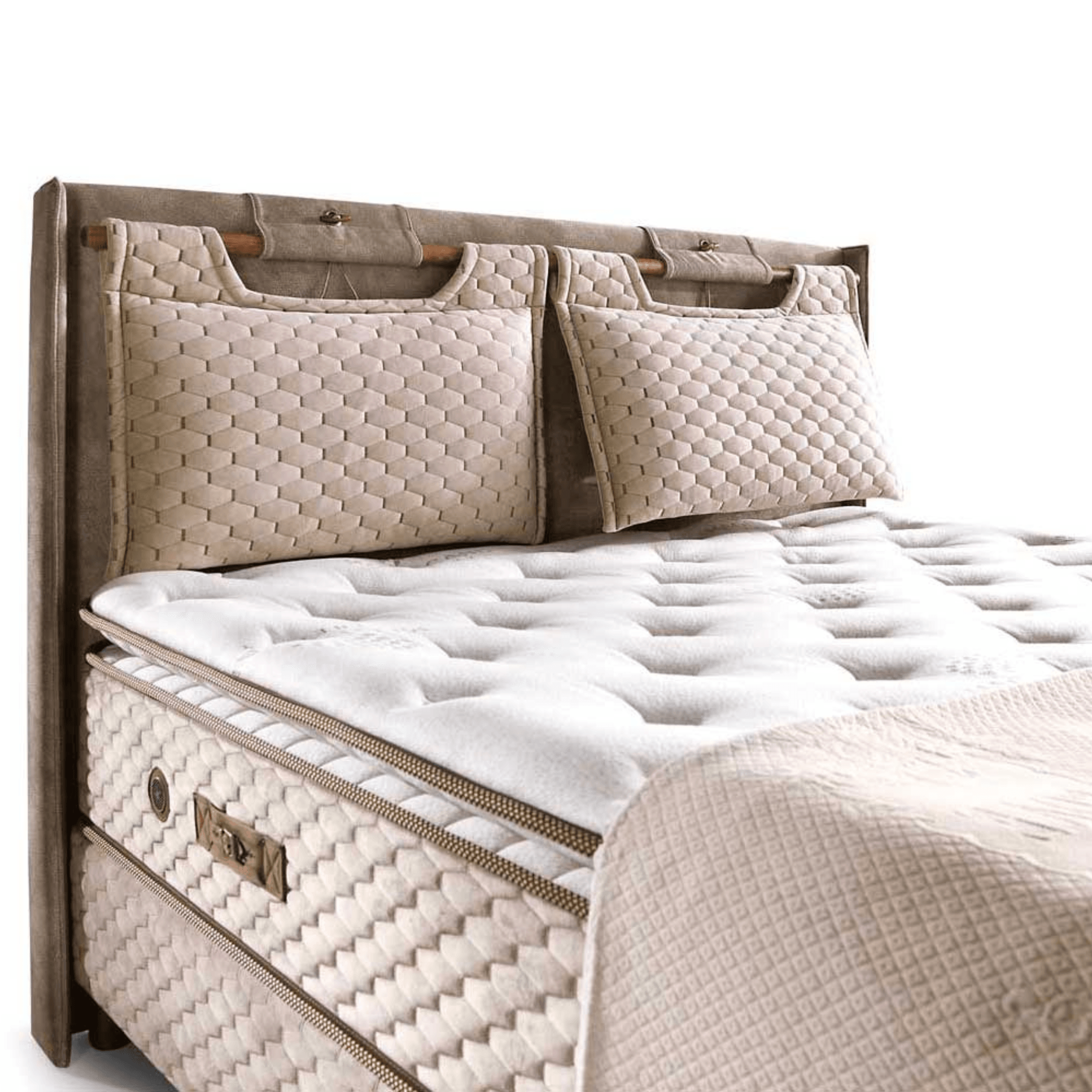 Bambi Magnasand Therapy Boxspringbett Set | Orthopädisch H3, Magnetischer Sand & Taschenfederkern