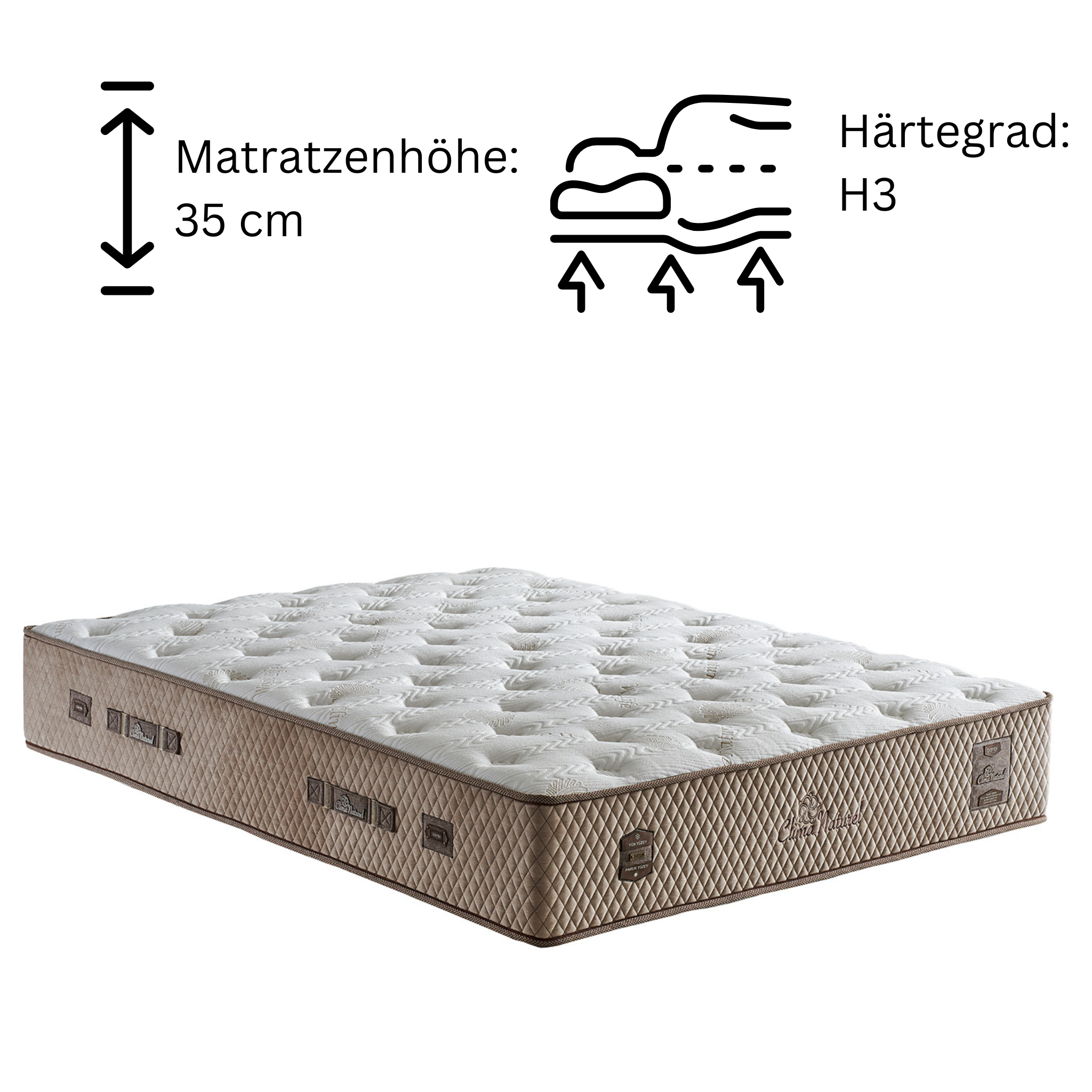 Bambi Clima Naturel Boxspringbett Schlafzimmer Set