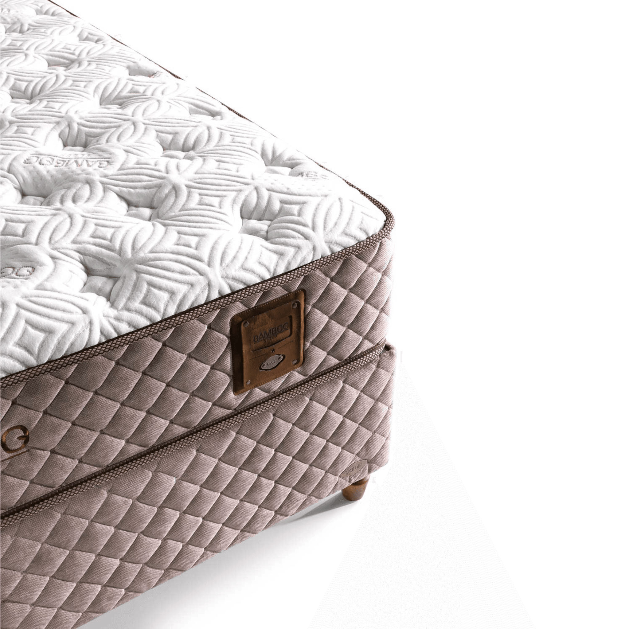 Bamboo Sleep Boxspringbett Set Schlafzimmer Set mit 7 Schichten Höhe 30 cm Matratze