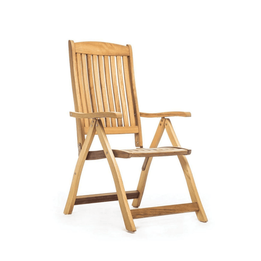 Holzstuhl Chair aus Iroko Massivholz mit Klappbar