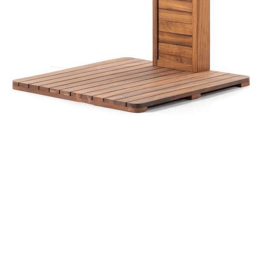 Gartendusche Set aus Iroko Massivholz für Outdoor, Garten oder Pool
