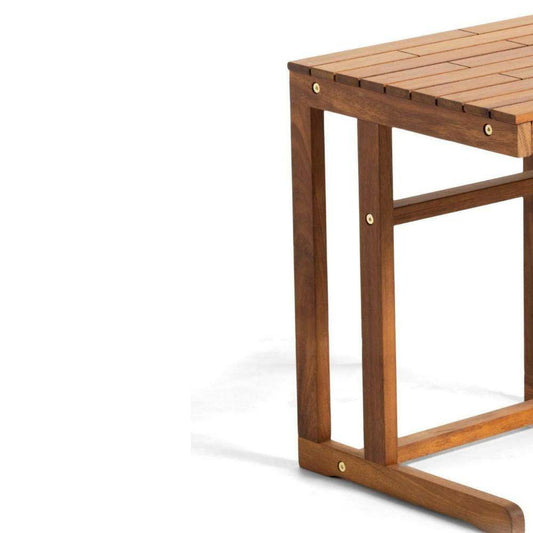 Beistelltisch Couchtisch C-Form Holz Füße Sofatisch-Langkawi Full Massivholz